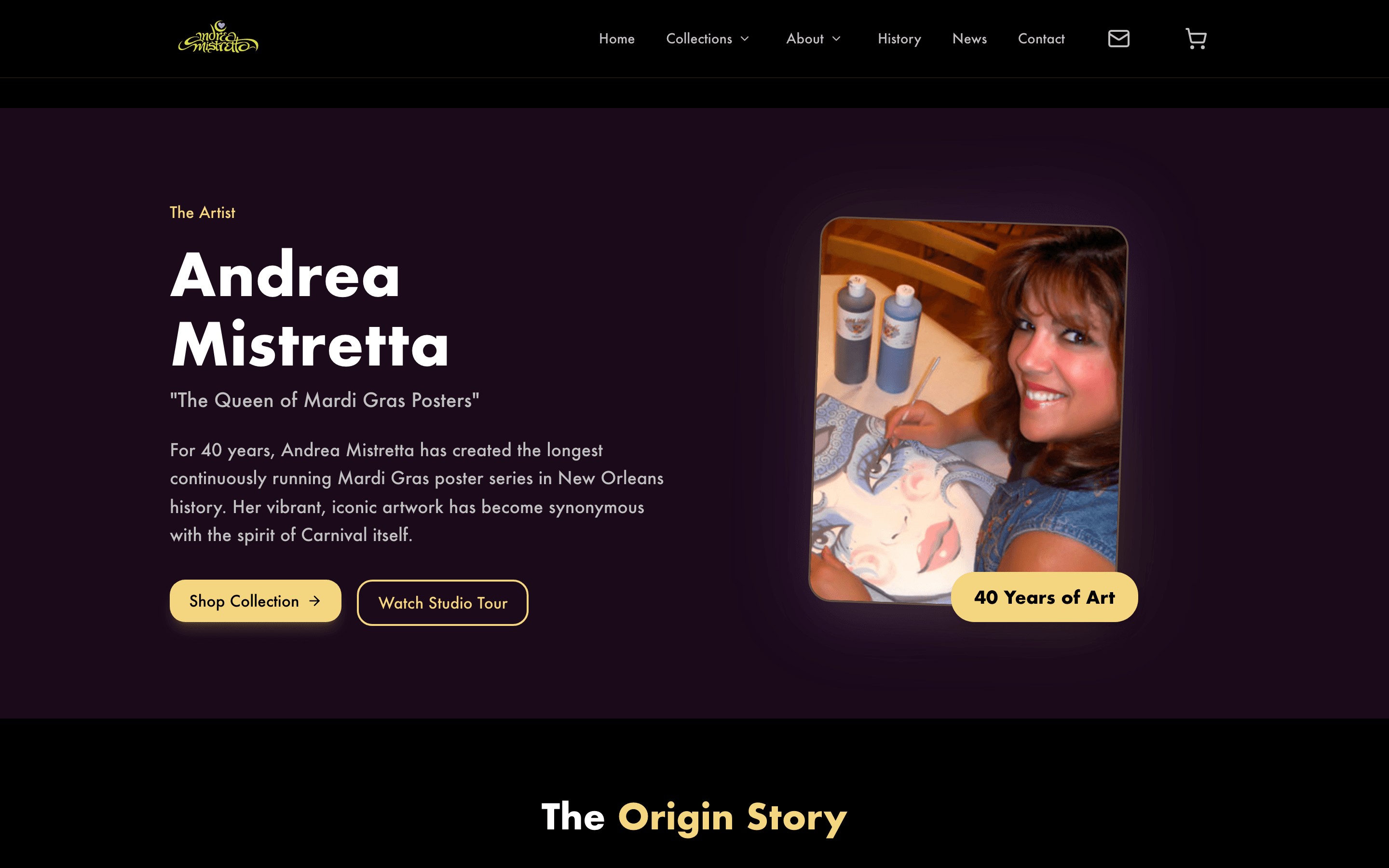 About Andrea Mistretta page